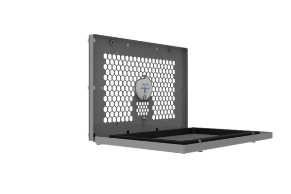 Interior view of CAP-ENV-12-PD infrared window showcasing large visually clear IR transmissive area.