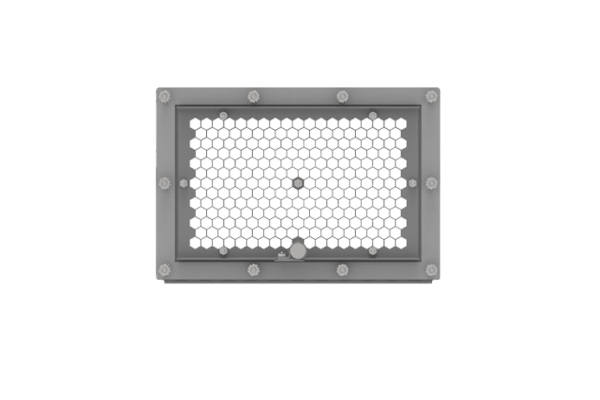 CAP-ENV-12-PDS infrared window equipped with versatile port for ultrasound inspections.