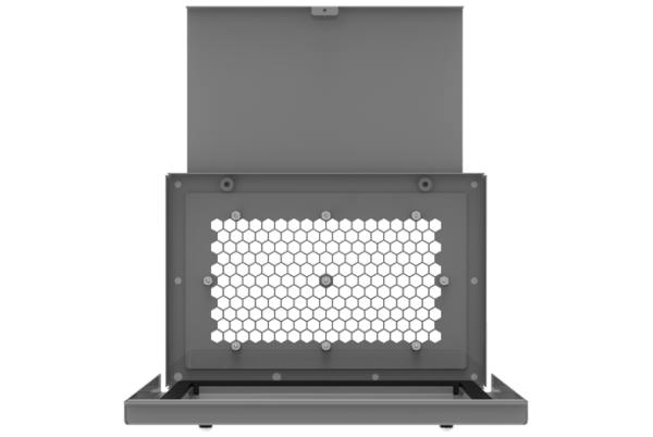 CAP-ENV-DC Series infrared inspection window by IRISS with reinforced, environmentally sealed slide-down door design.